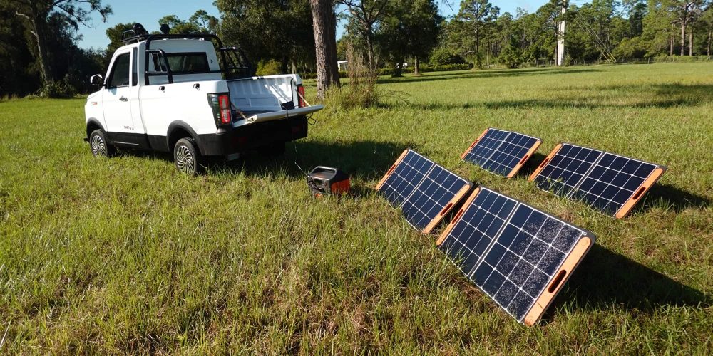 solar charging my electric mini-truck