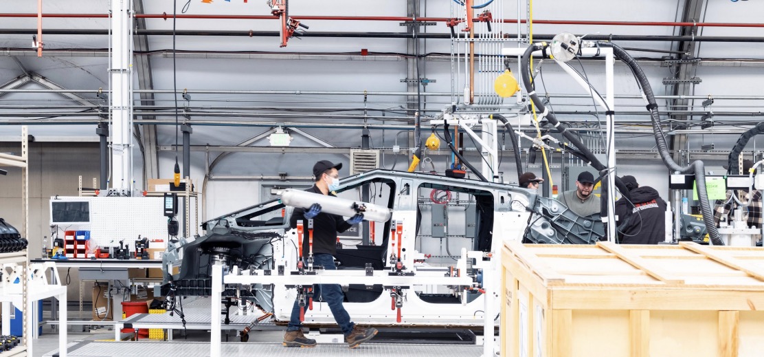 Tesla Cybertruck pilot production line