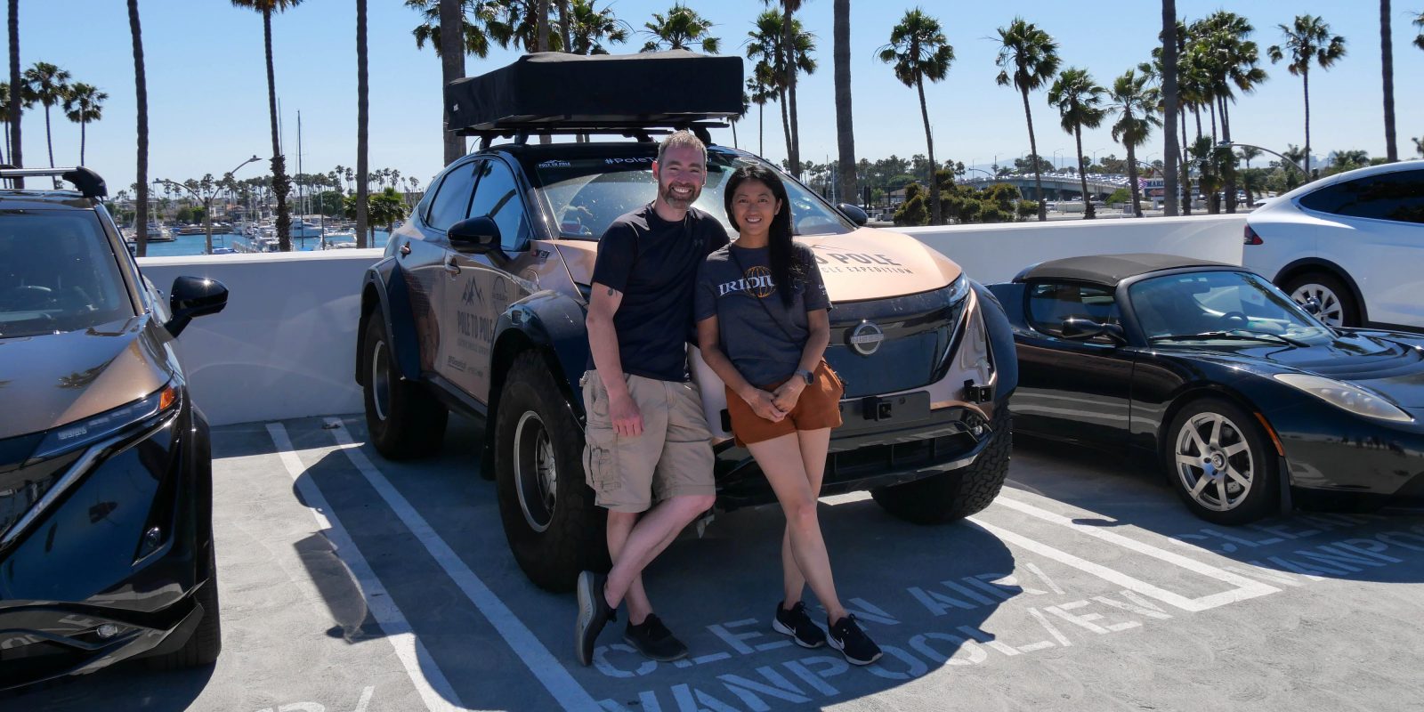 nissan ariya pole to pole long beach chris julie ramsey