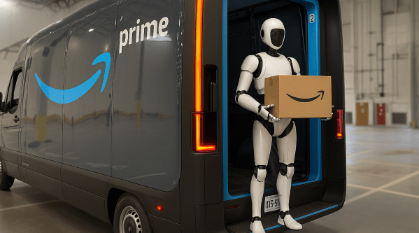 Amazon to test humanoid robots for package delivery with Rivian electric vans